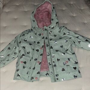 Charming Heart Patterned Raincoat for Kids